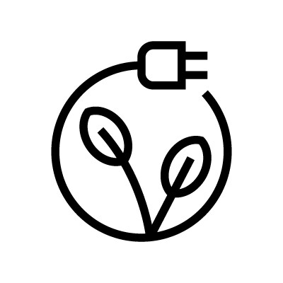 Skica rastline z vtičem, ki predstavlja trajnost