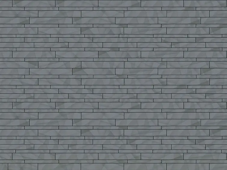 PREFA Siding.X – shema polaganja – različica 2 (barva svetlo siva)