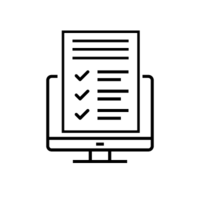 Skica zaslona, ki prikazuje kontrolni seznam oziroma obrazec