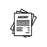 Skica sklada papirjev v obliki ponudbe