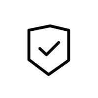 Skica pečata, ki simbolizira garancijo za učinkovitost izdelka