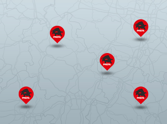 Poiščite monterje izdelkov Prefa v svoji bližini