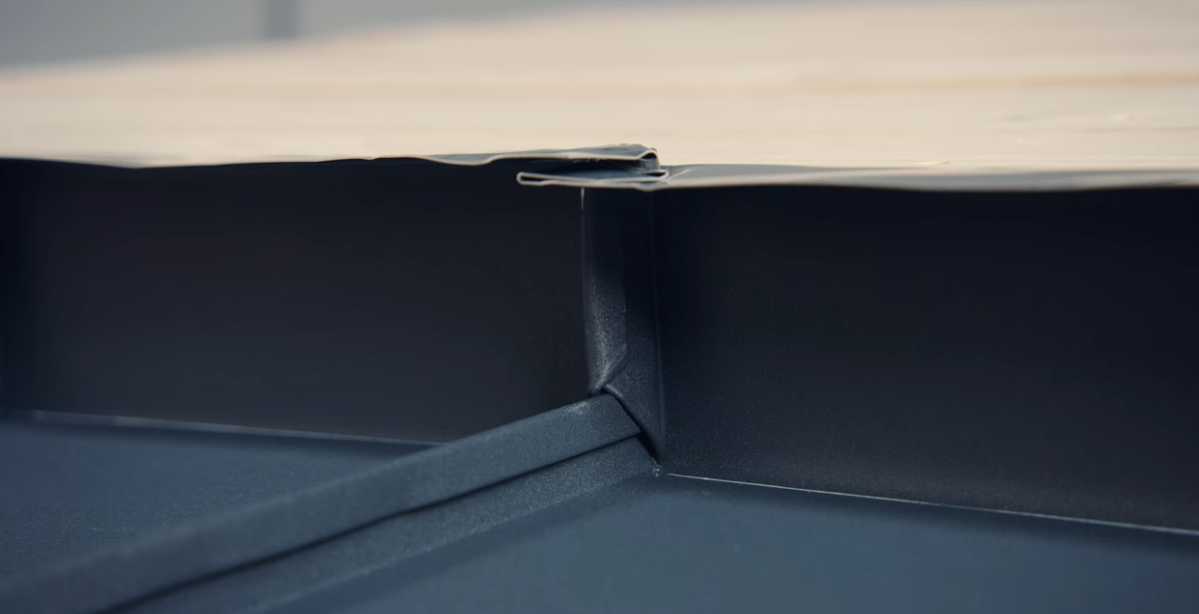 PREFALZ Doppelstehfalz Gefällesprung